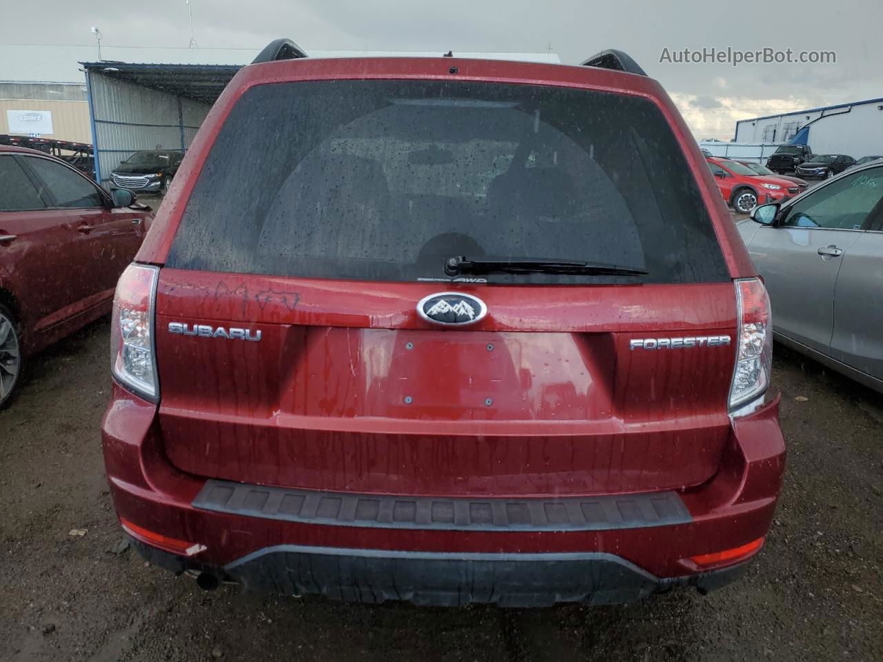 2009 Subaru Forester 2.5x Premium Red vin: JF2SH63629H752108