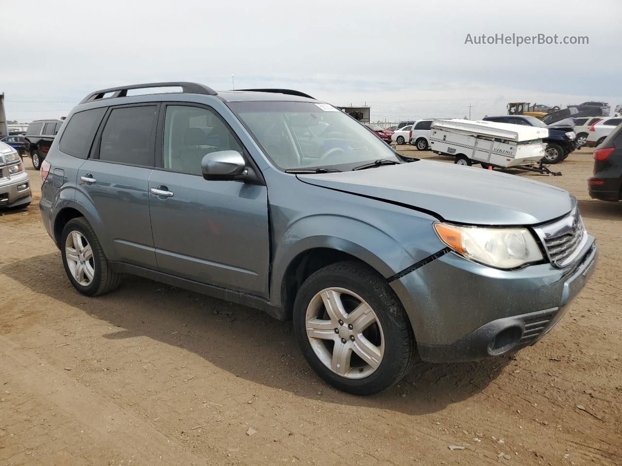 2009 Subaru Forester 2.5x Premium Blue vin: JF2SH63629H797081