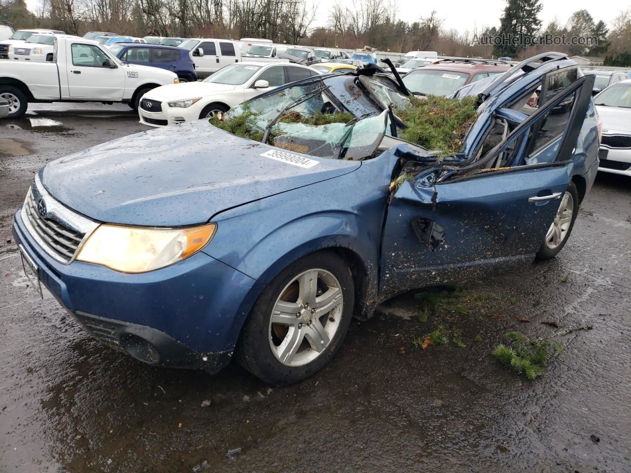 2009 Subaru Forester 2.5x Premium Blue vin: JF2SH63639G785012