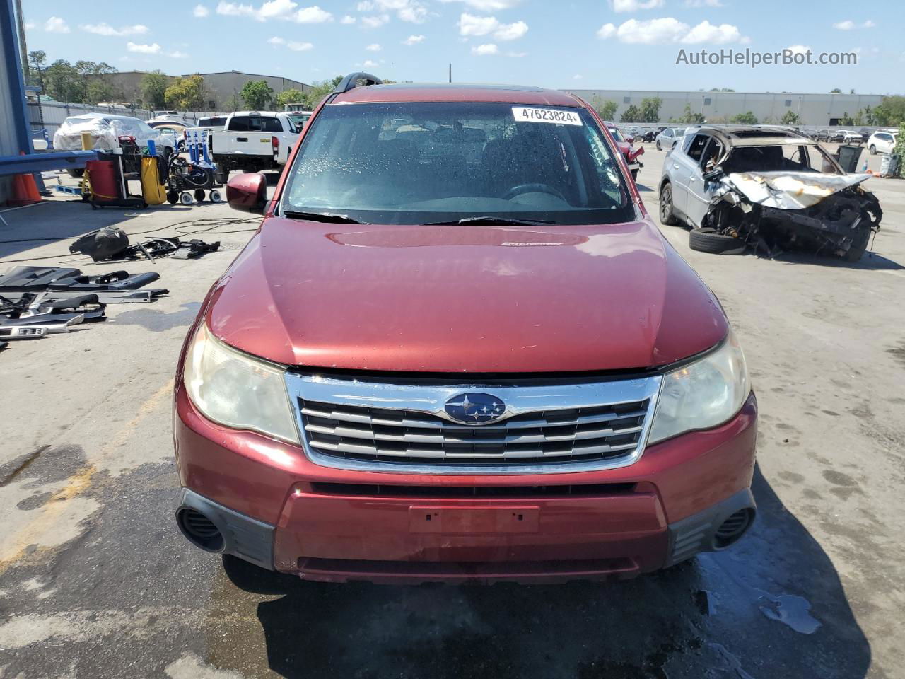 2009 Subaru Forester 2.5x Premium Burgundy vin: JF2SH63649H718929