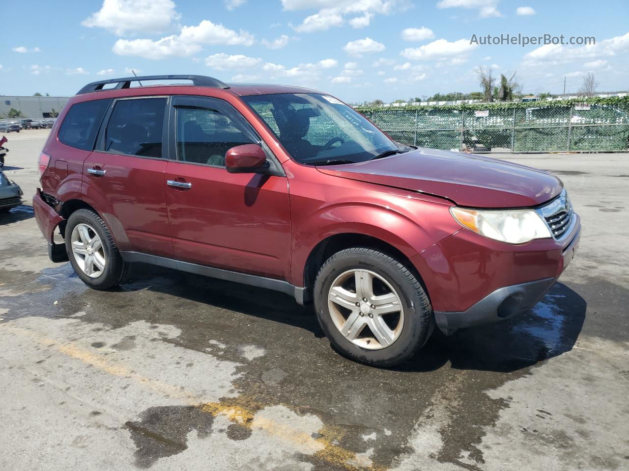 2009 Subaru Forester 2.5x Premium Burgundy vin: JF2SH63649H718929