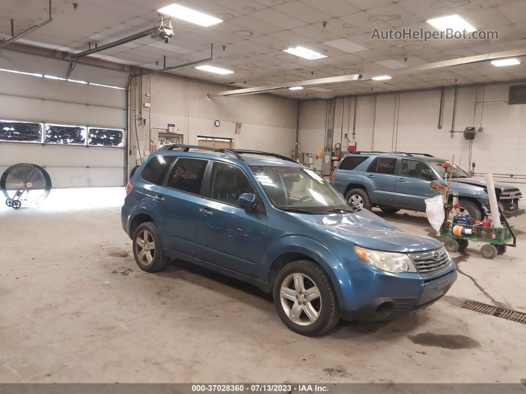 2009 Subaru Forester X W/premium Pkg Blue vin: JF2SH63649H719031