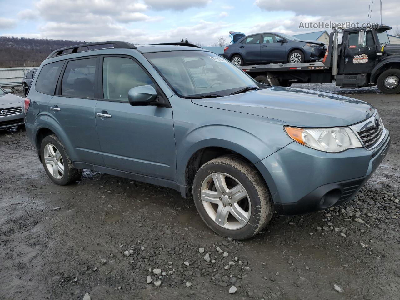 2009 Subaru Forester 2.5x Premium Teal vin: JF2SH63649H743412