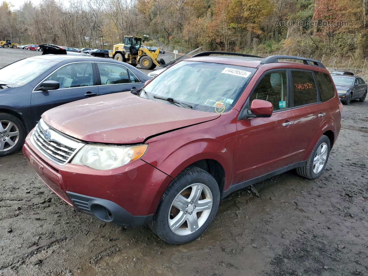 2009 Subaru Forester 2.5x Premium Red vin: JF2SH63659G714832