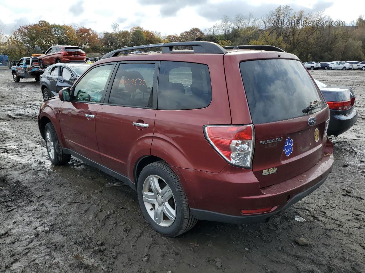 2009 Subaru Forester 2.5x Premium Red vin: JF2SH63659G714832