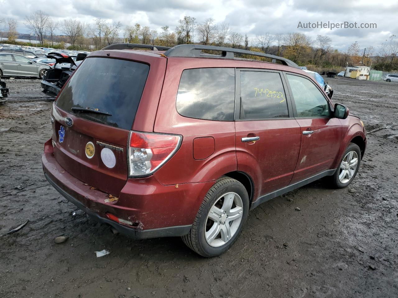 2009 Subaru Forester 2.5x Premium Red vin: JF2SH63659G714832