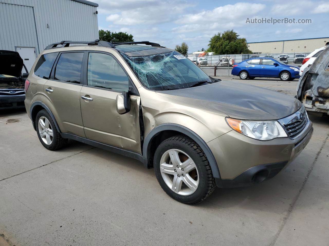 2009 Subaru Forester 2.5x Premium Золотой vin: JF2SH63659H731057