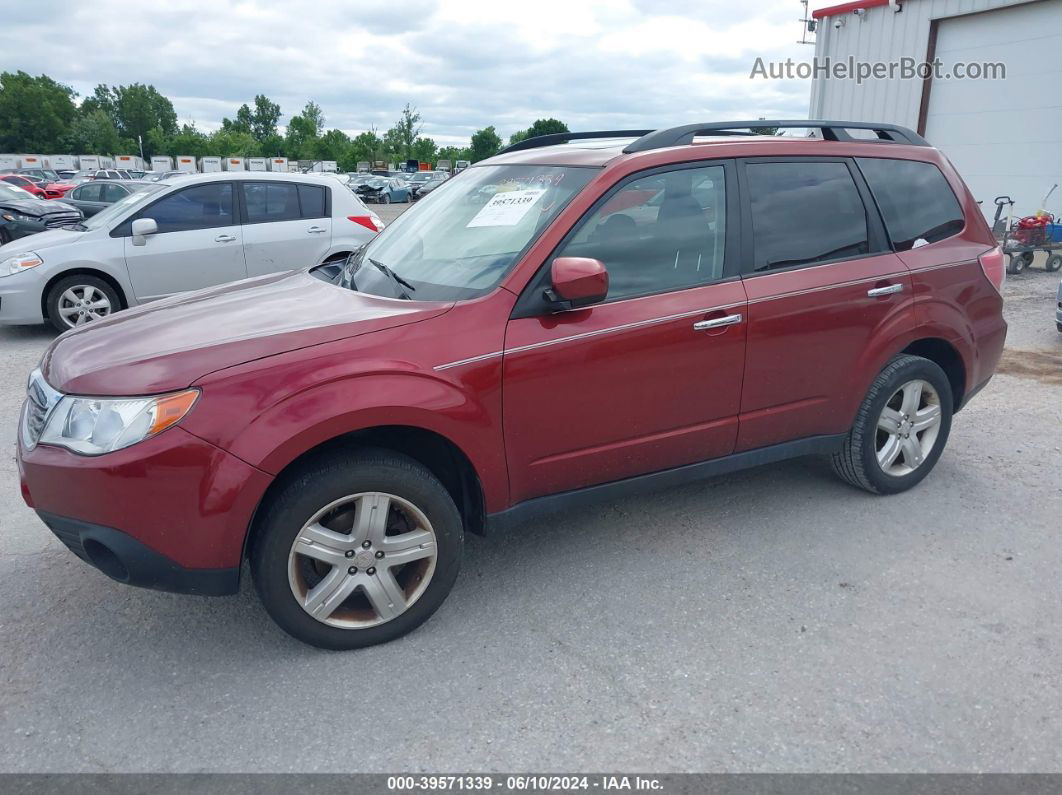 2009 Subaru Forester 2.5x Красный vin: JF2SH63659H747078