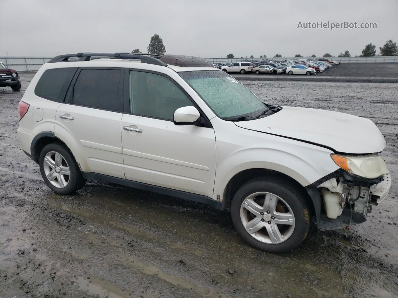 2009 Subaru Forester 2.5x Premium White vin: JF2SH63659H778931