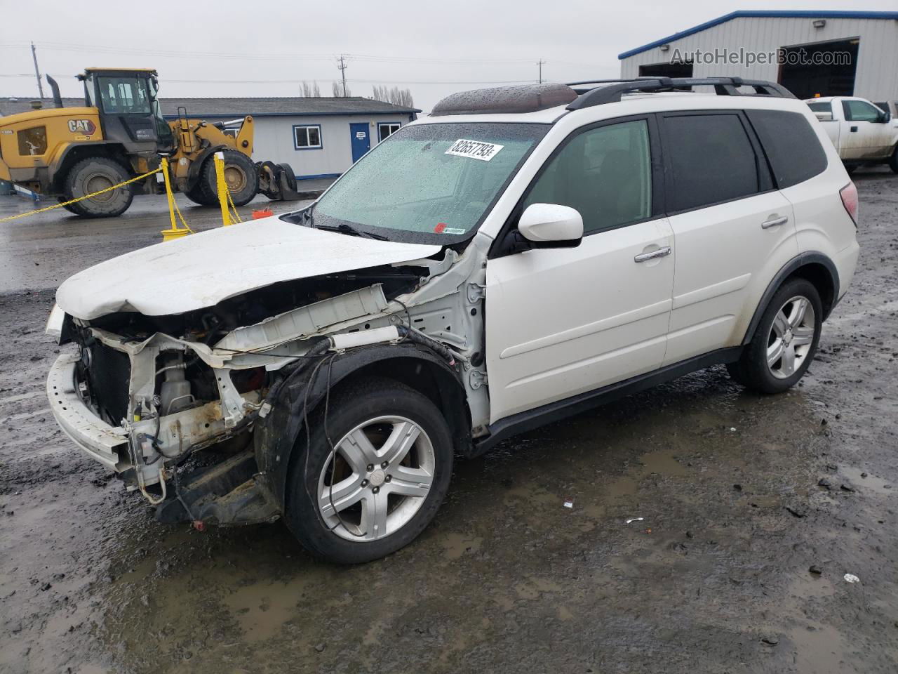 2009 Subaru Forester 2.5x Premium White vin: JF2SH63659H778931