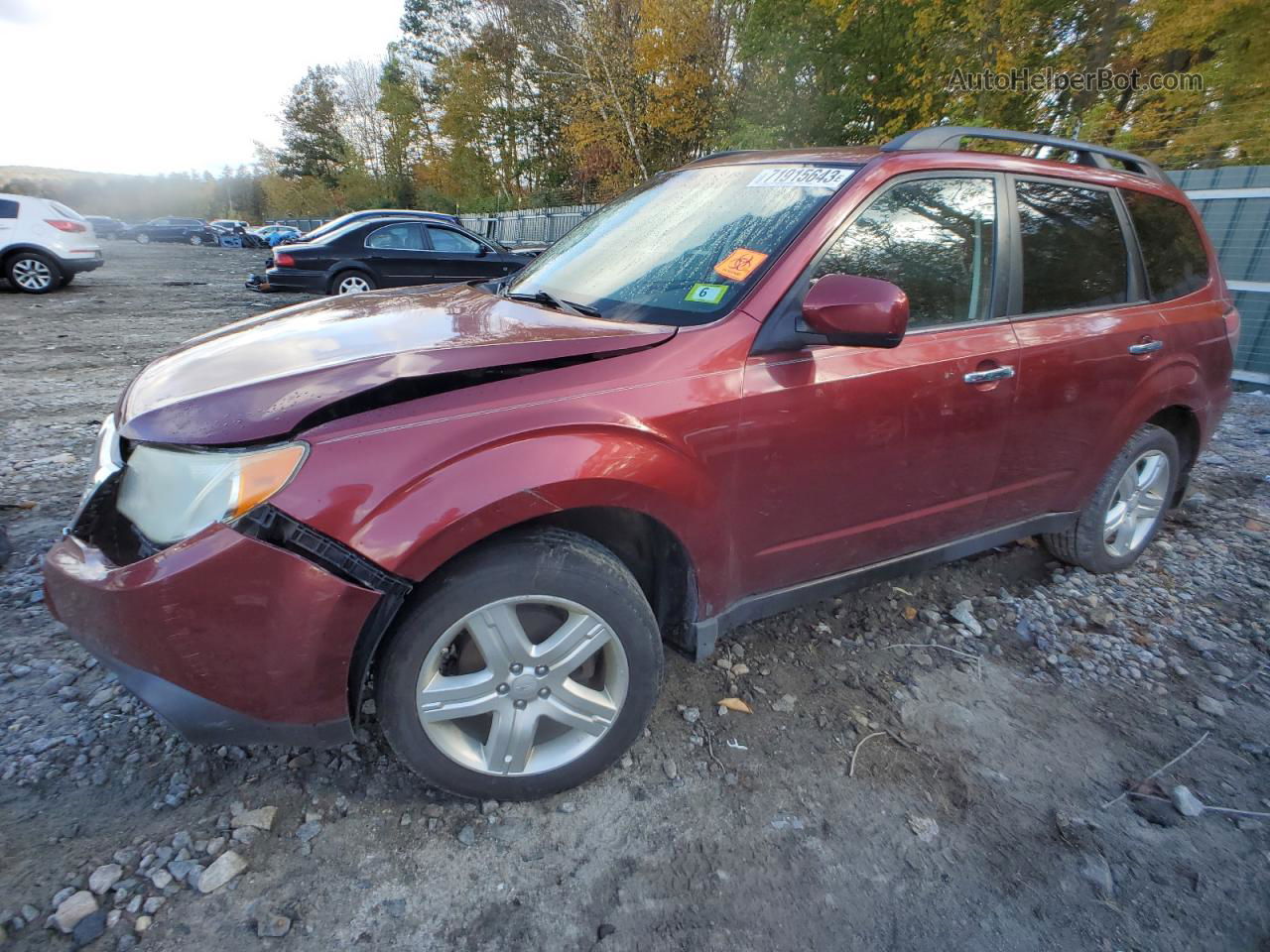 2009 Subaru Forester 2.5x Premium Темно-бордовый vin: JF2SH63669H707320