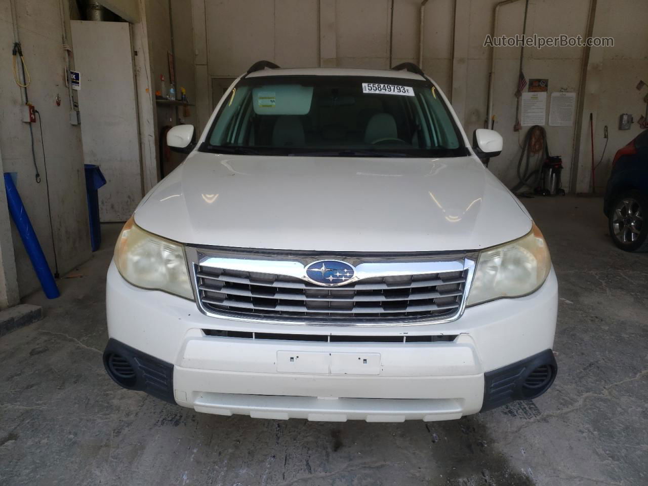 2009 Subaru Forester 2.5x Premium White vin: JF2SH63669H709245