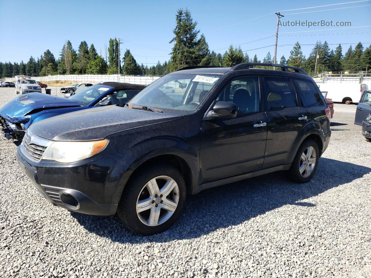 2009 Subaru Forester 2.5x Premium Black vin: JF2SH63669H774872