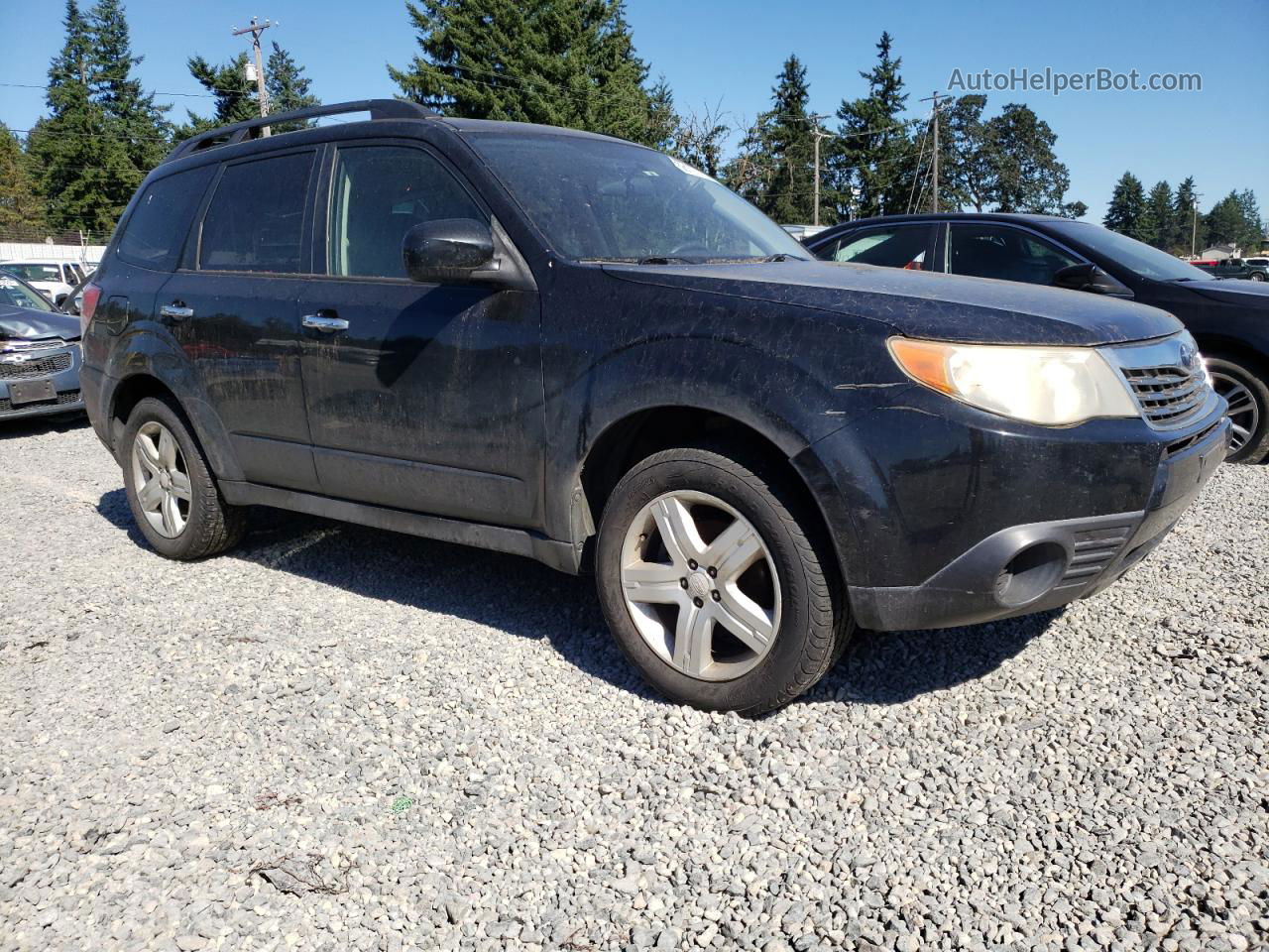 2009 Subaru Forester 2.5x Premium Black vin: JF2SH63669H774872