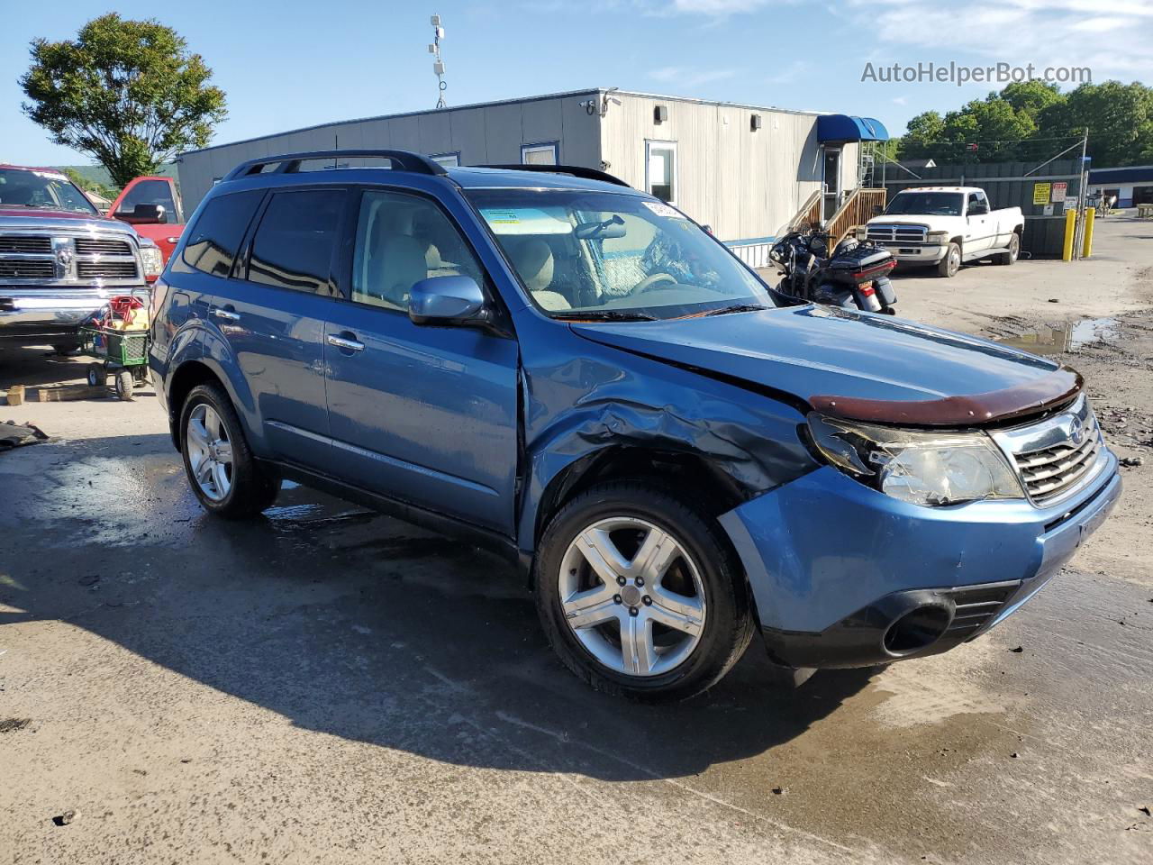 2009 Subaru Forester 2.5x Premium Blue vin: JF2SH63669H781272