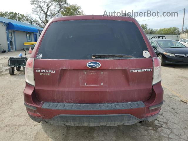 2009 Subaru Forester 2.5x Premium Red vin: JF2SH63669H788819