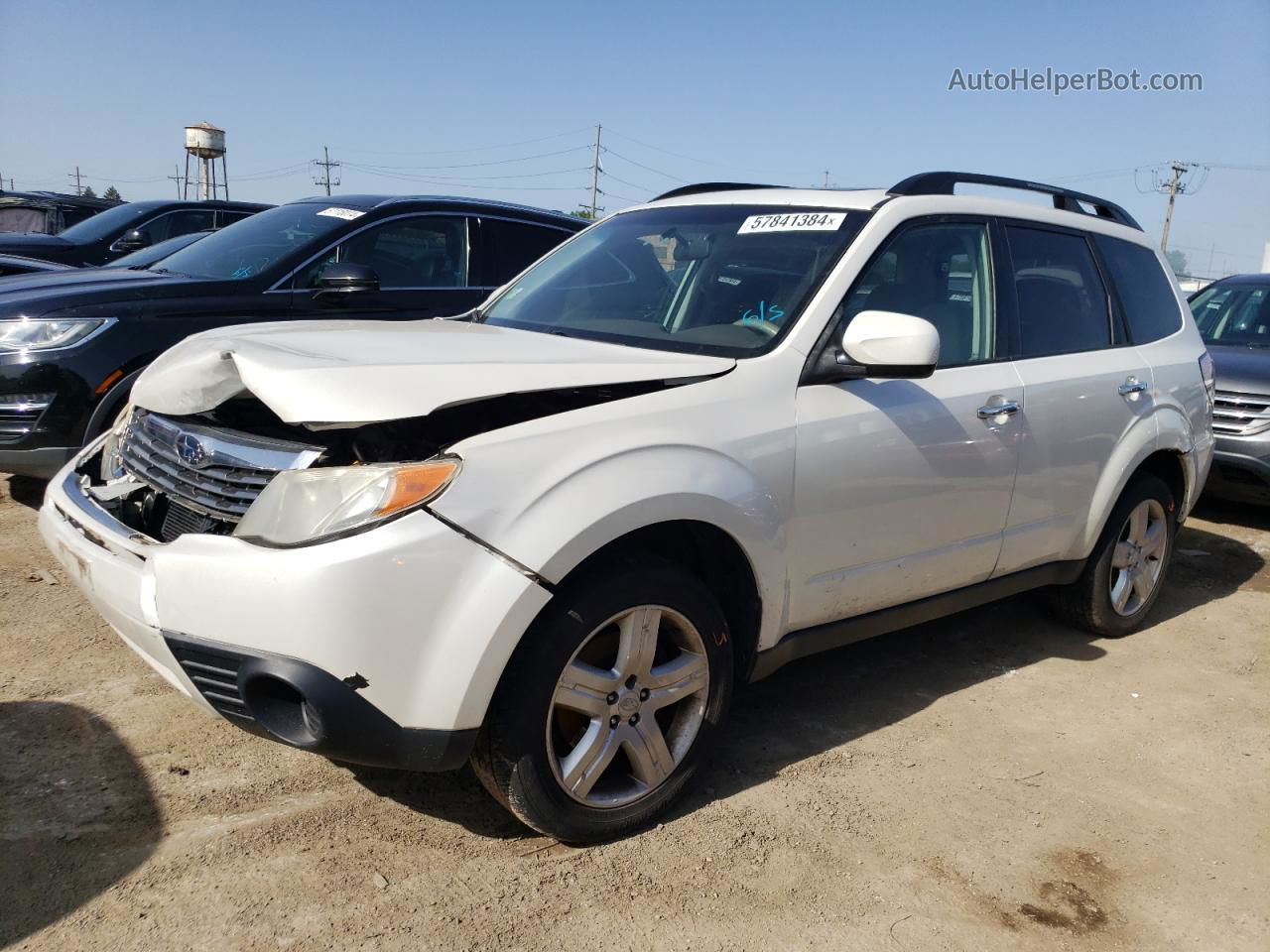 2009 Subaru Forester 2.5x Premium White vin: JF2SH63679H705236