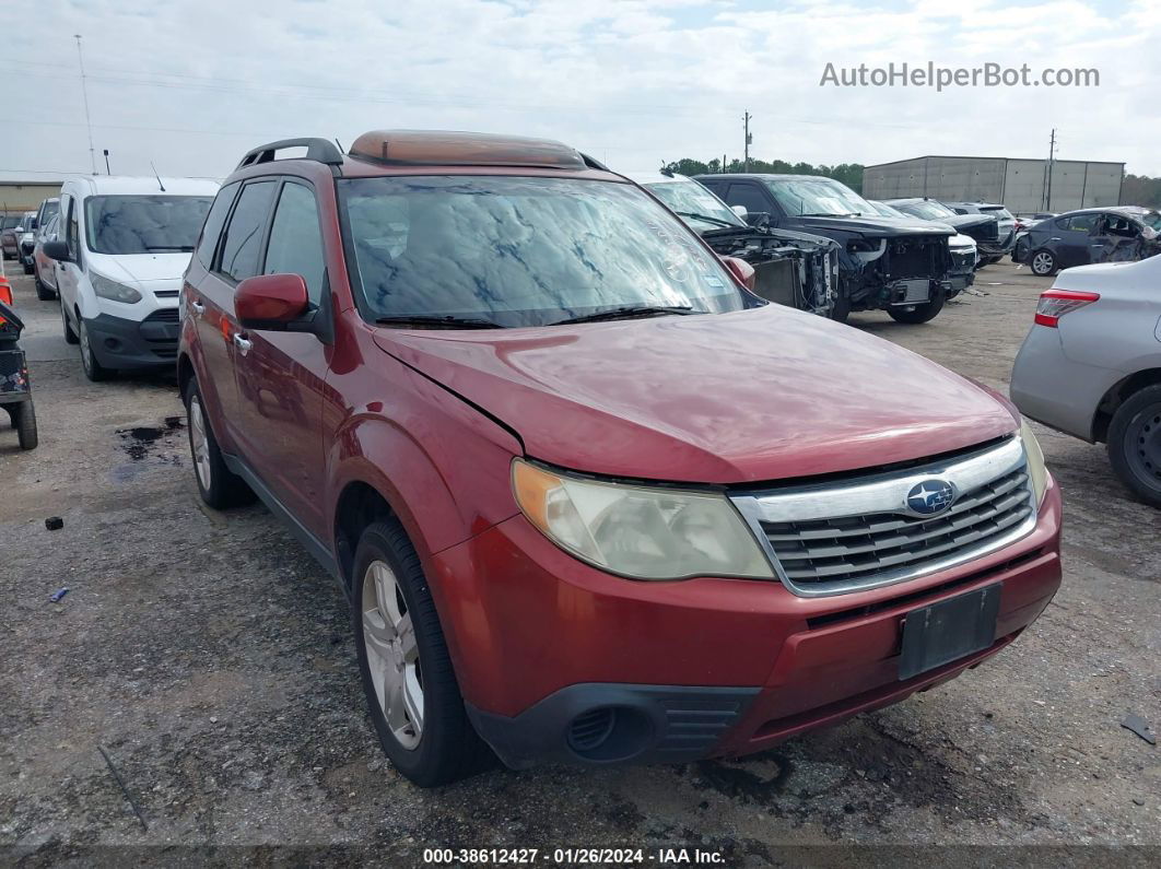 2009 Subaru Forester 2.5x Бордовый vin: JF2SH63679H731609