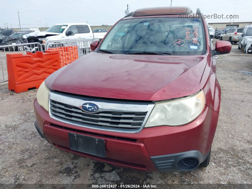 2009 Subaru Forester 2.5x Burgundy vin: JF2SH63679H731609