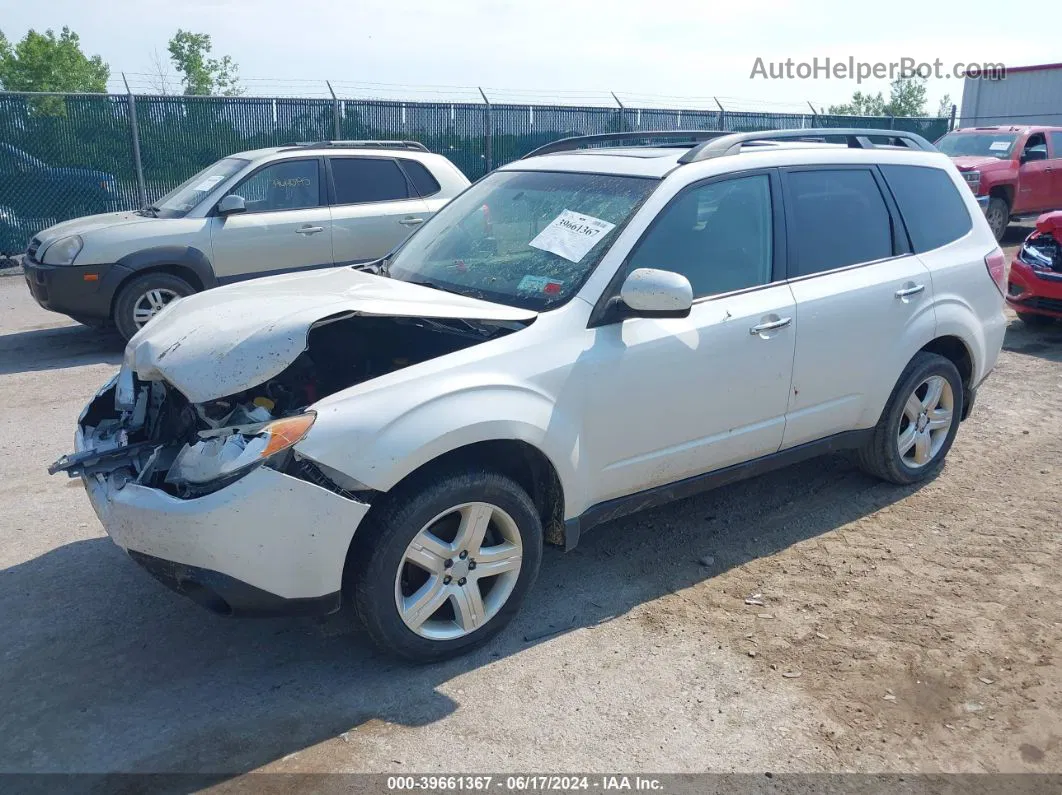 2009 Subaru Forester 2.5x White vin: JF2SH63689H702524