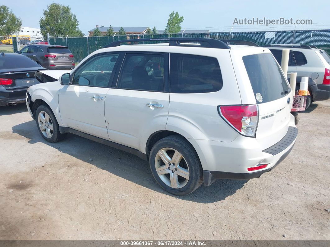 2009 Subaru Forester 2.5x White vin: JF2SH63689H702524