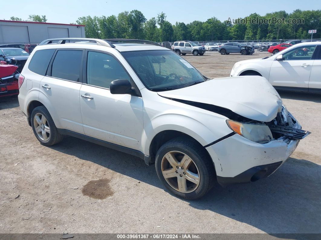 2009 Subaru Forester 2.5x White vin: JF2SH63689H702524