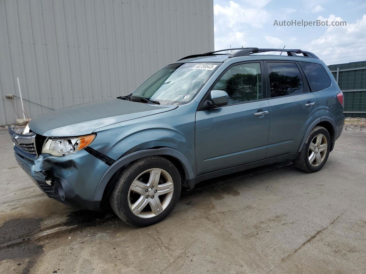 2009 Subaru Forester 2.5x Premium Teal vin: JF2SH63689H756387