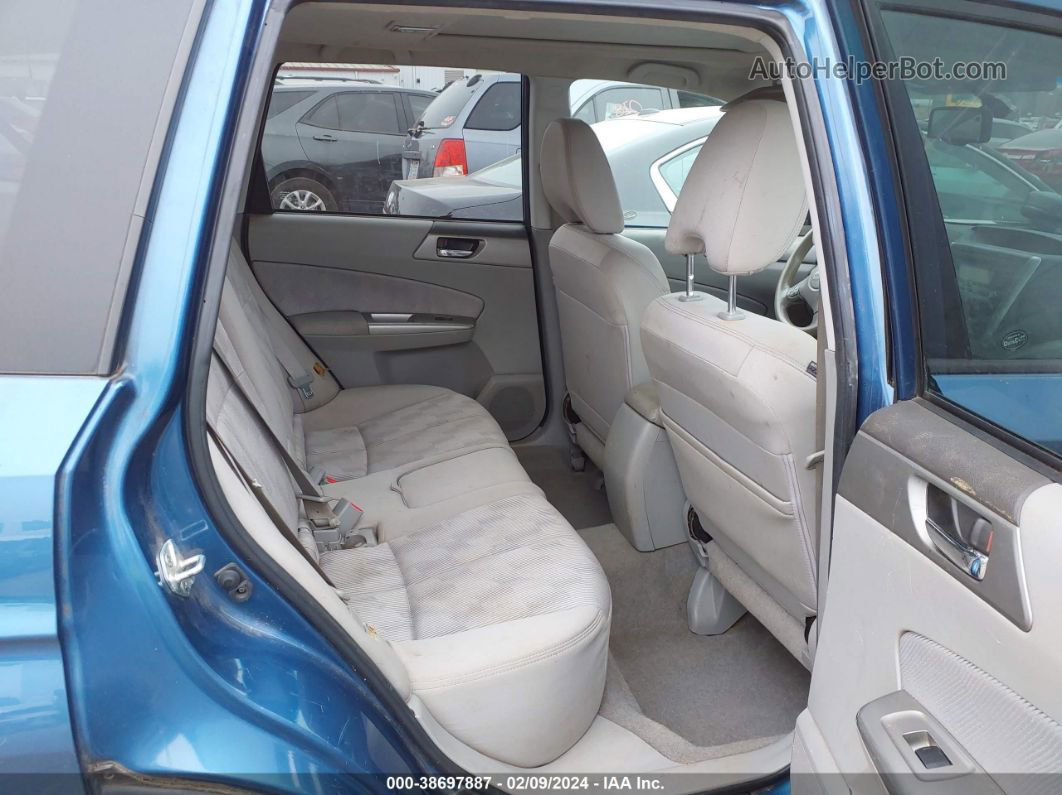 2009 Subaru Forester 2.5x Синий vin: JF2SH636X9G780258