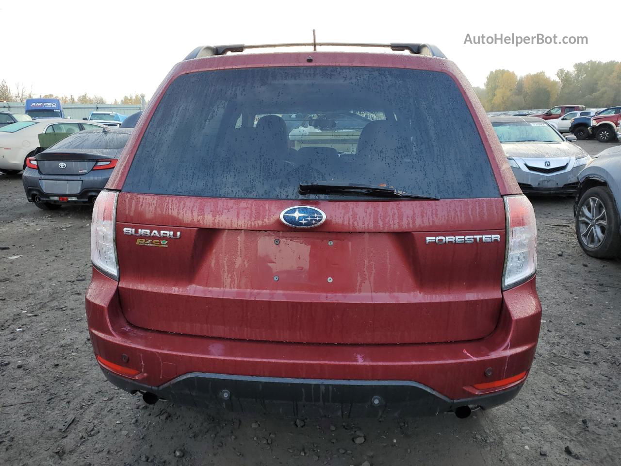 2009 Subaru Forester 2.5x Premium Красный vin: JF2SH636X9G795455