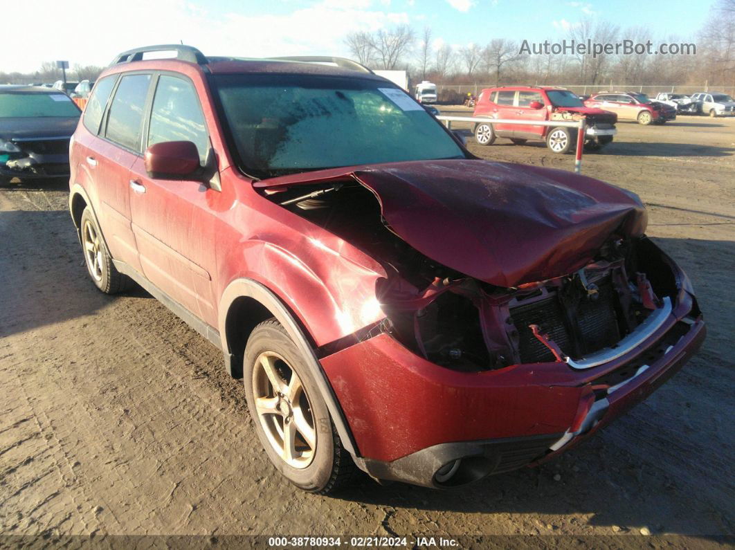 2009 Subaru Forester 2.5x Red vin: JF2SH636X9H726310