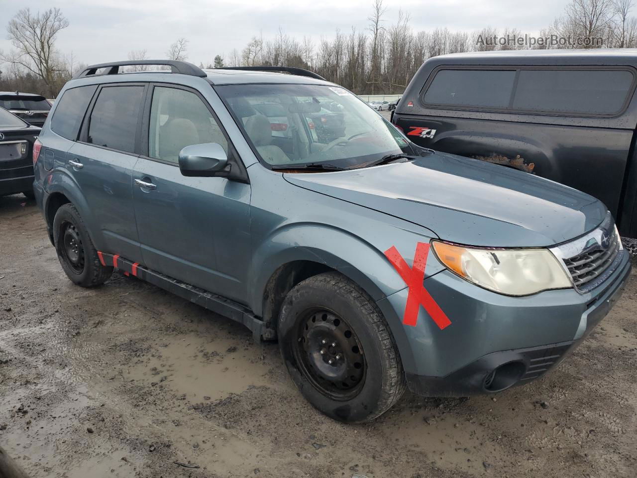 2009 Subaru Forester 2.5x Premium Синий vin: JF2SH636X9H755175