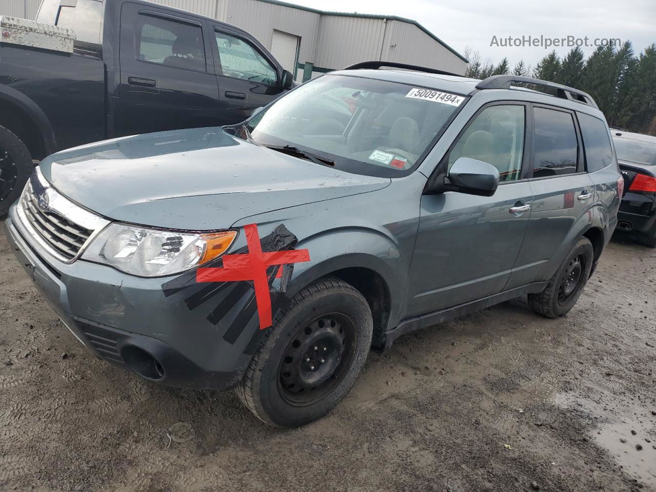 2009 Subaru Forester 2.5x Premium Blue vin: JF2SH636X9H755175