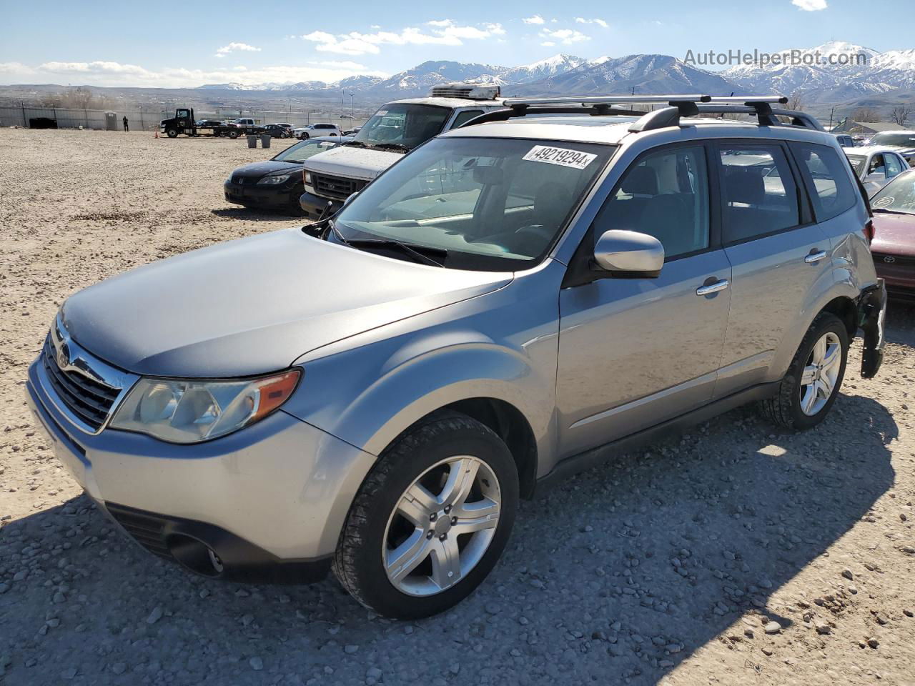 2009 Subaru Forester 2.5x Limited Silver vin: JF2SH64609H747830