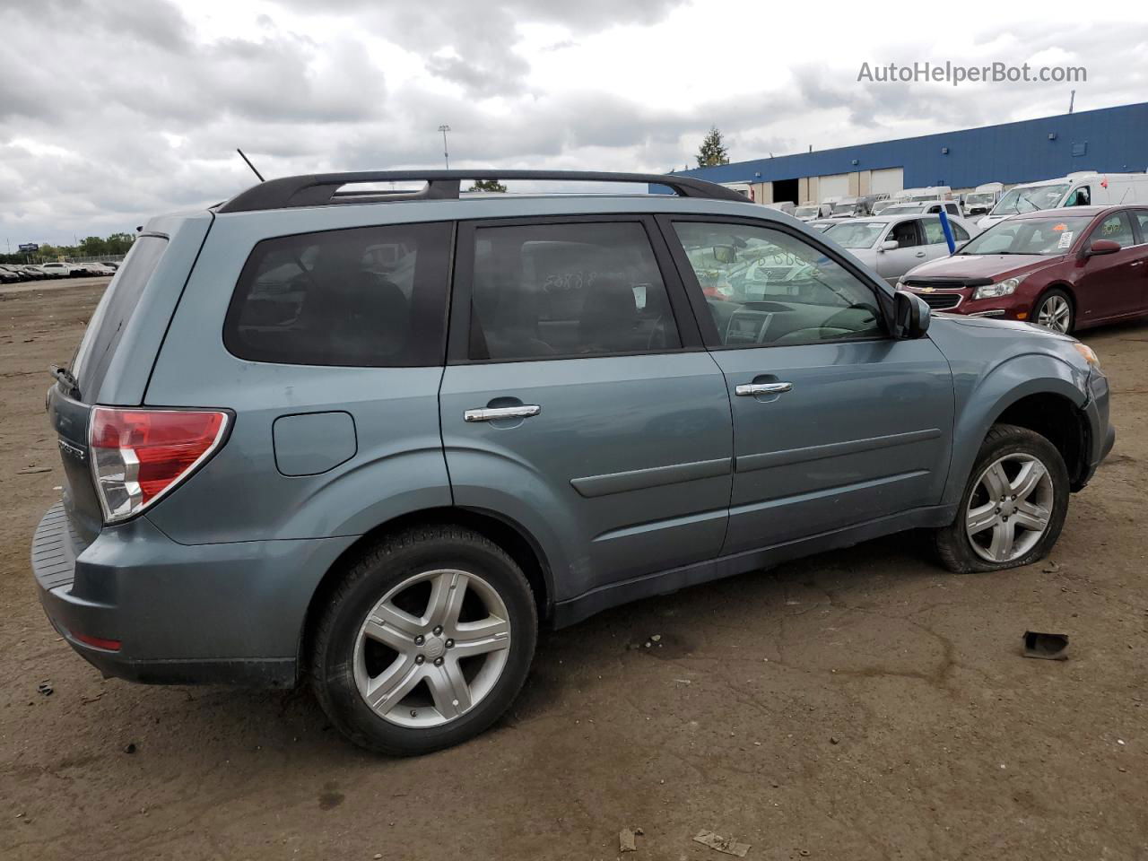 2009 Subaru Forester 2.5x Limited Синий vin: JF2SH64609H765261