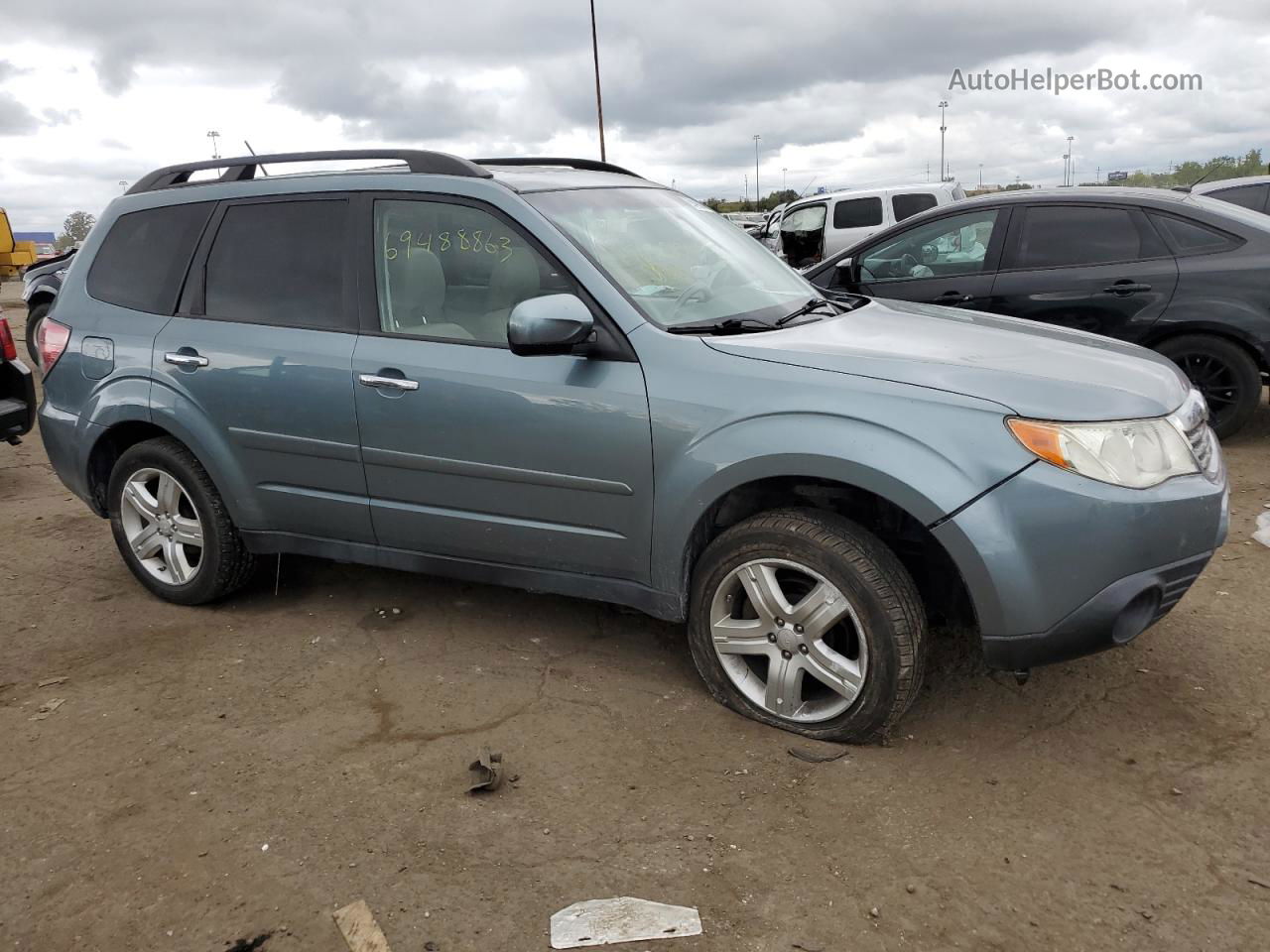 2009 Subaru Forester 2.5x Limited Синий vin: JF2SH64609H765261