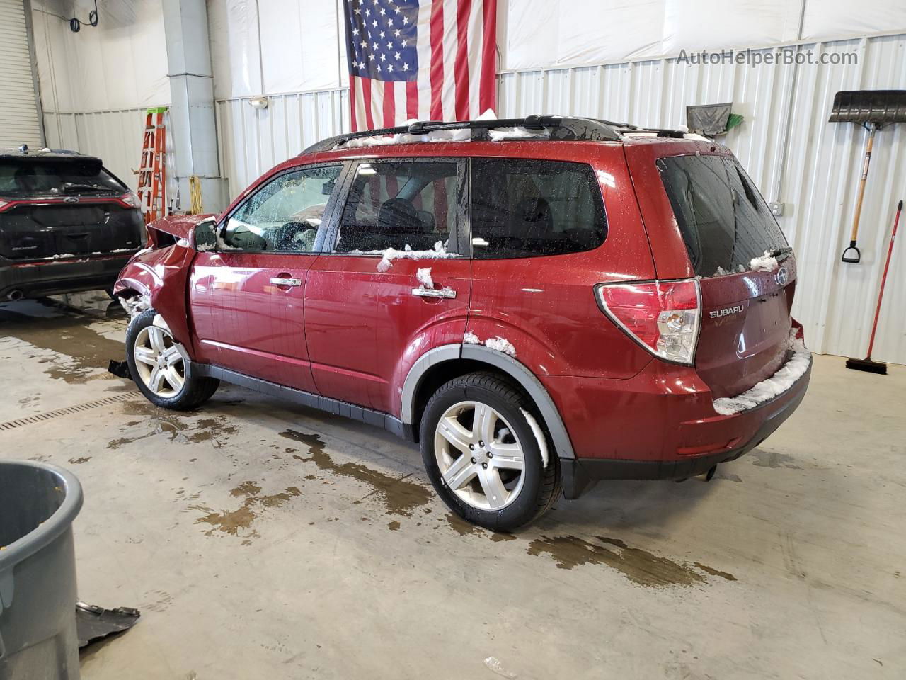 2009 Subaru Forester 2.5x Limited Burgundy vin: JF2SH64619H711306