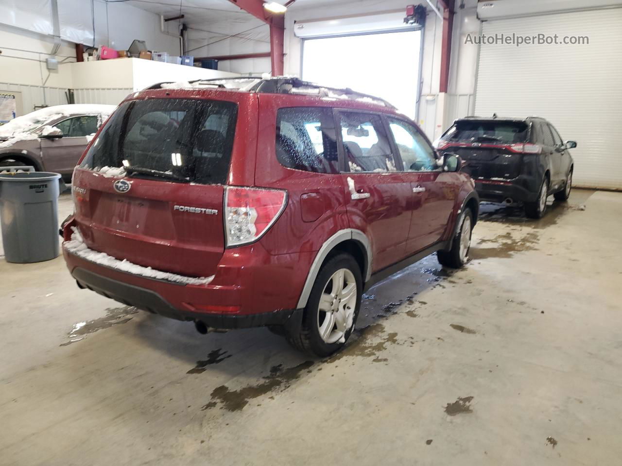 2009 Subaru Forester 2.5x Limited Burgundy vin: JF2SH64619H711306