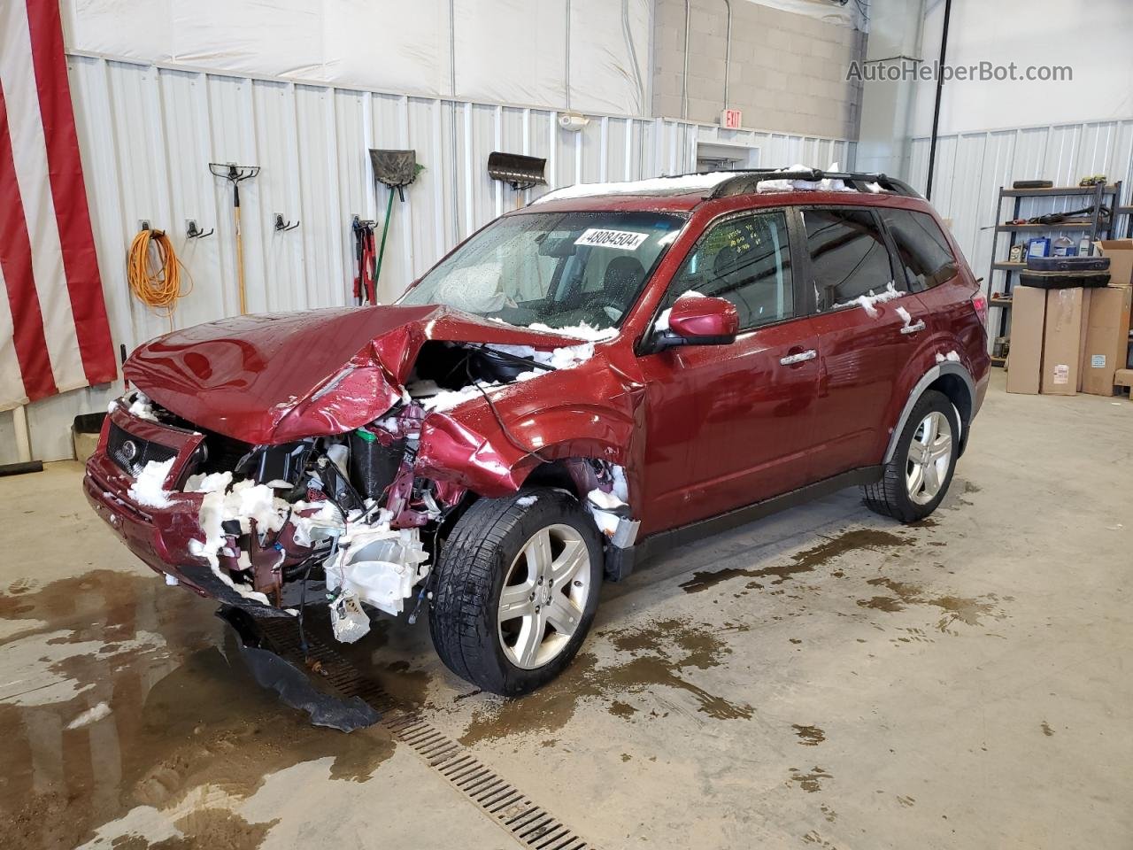 2009 Subaru Forester 2.5x Limited Burgundy vin: JF2SH64619H711306