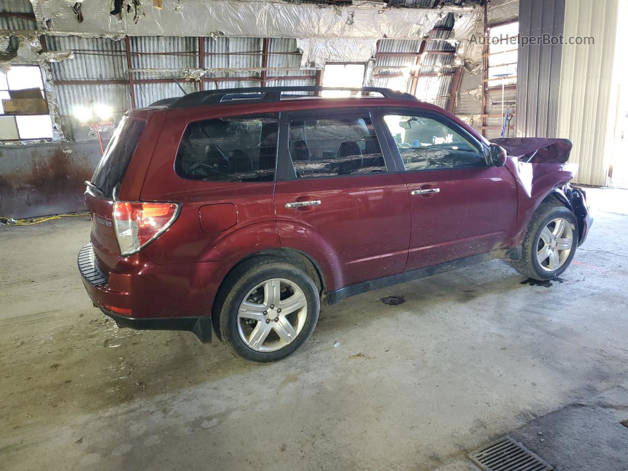 2009 Subaru Forester 2.5x Limited Burgundy vin: JF2SH64629H766640