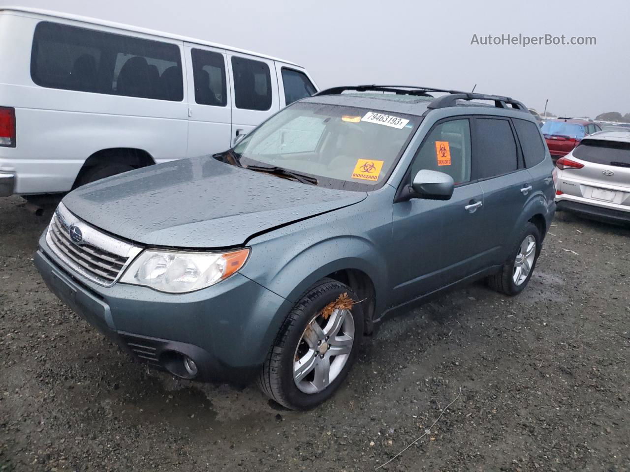 2009 Subaru Forester 2.5x Limited Turquoise vin: JF2SH64639H731640