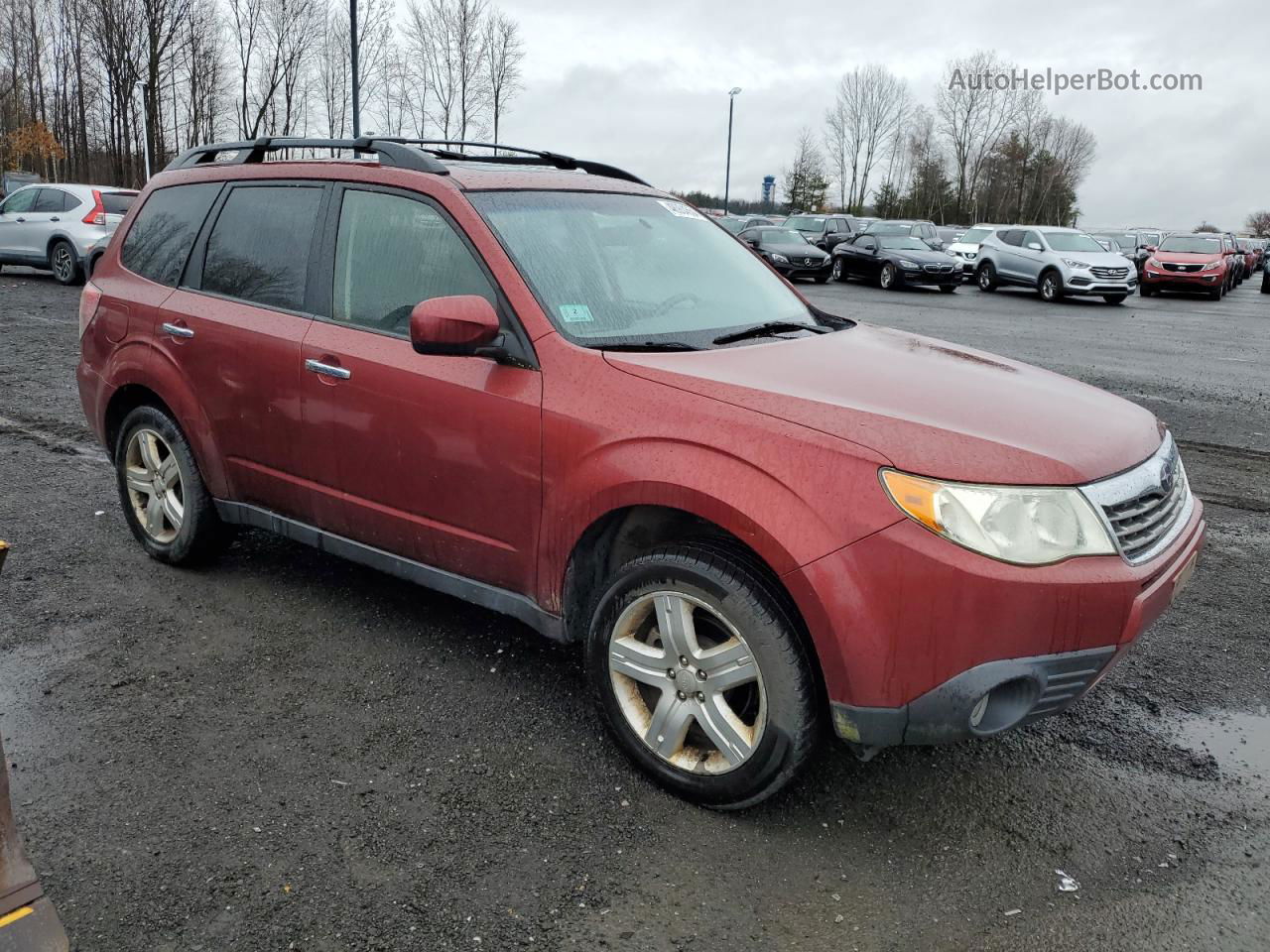 2009 Subaru Forester 2.5x Limited Red vin: JF2SH64639H742542