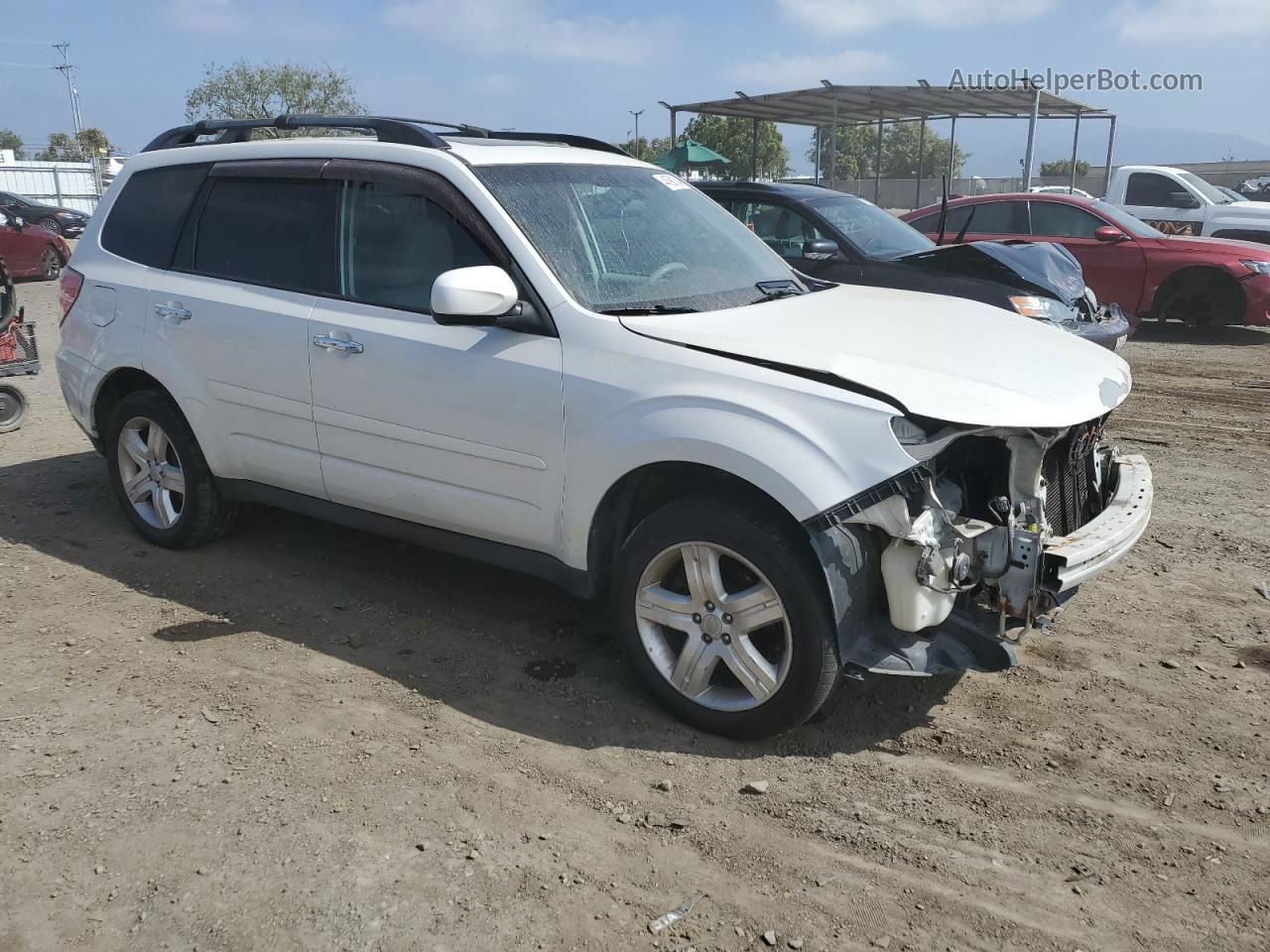 2009 Subaru Forester 2.5x Limited White vin: JF2SH64639H761785