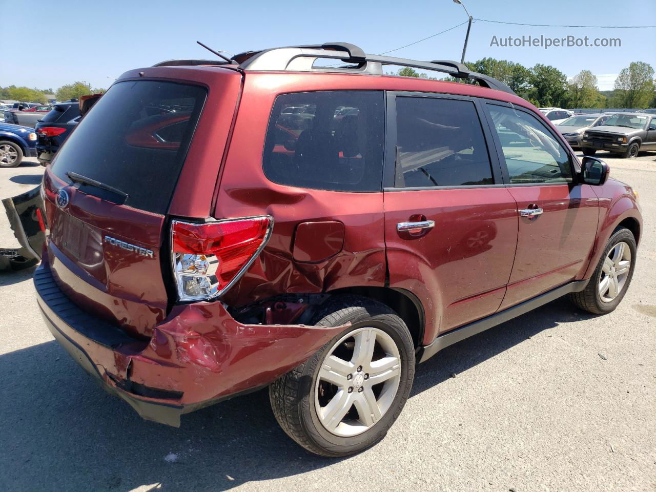 2009 Subaru Forester 2.5x Limited Burgundy vin: JF2SH64639H781082