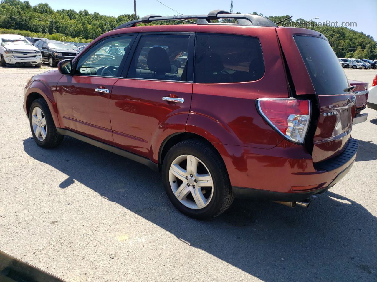 2009 Subaru Forester 2.5x Limited Burgundy vin: JF2SH64639H781082