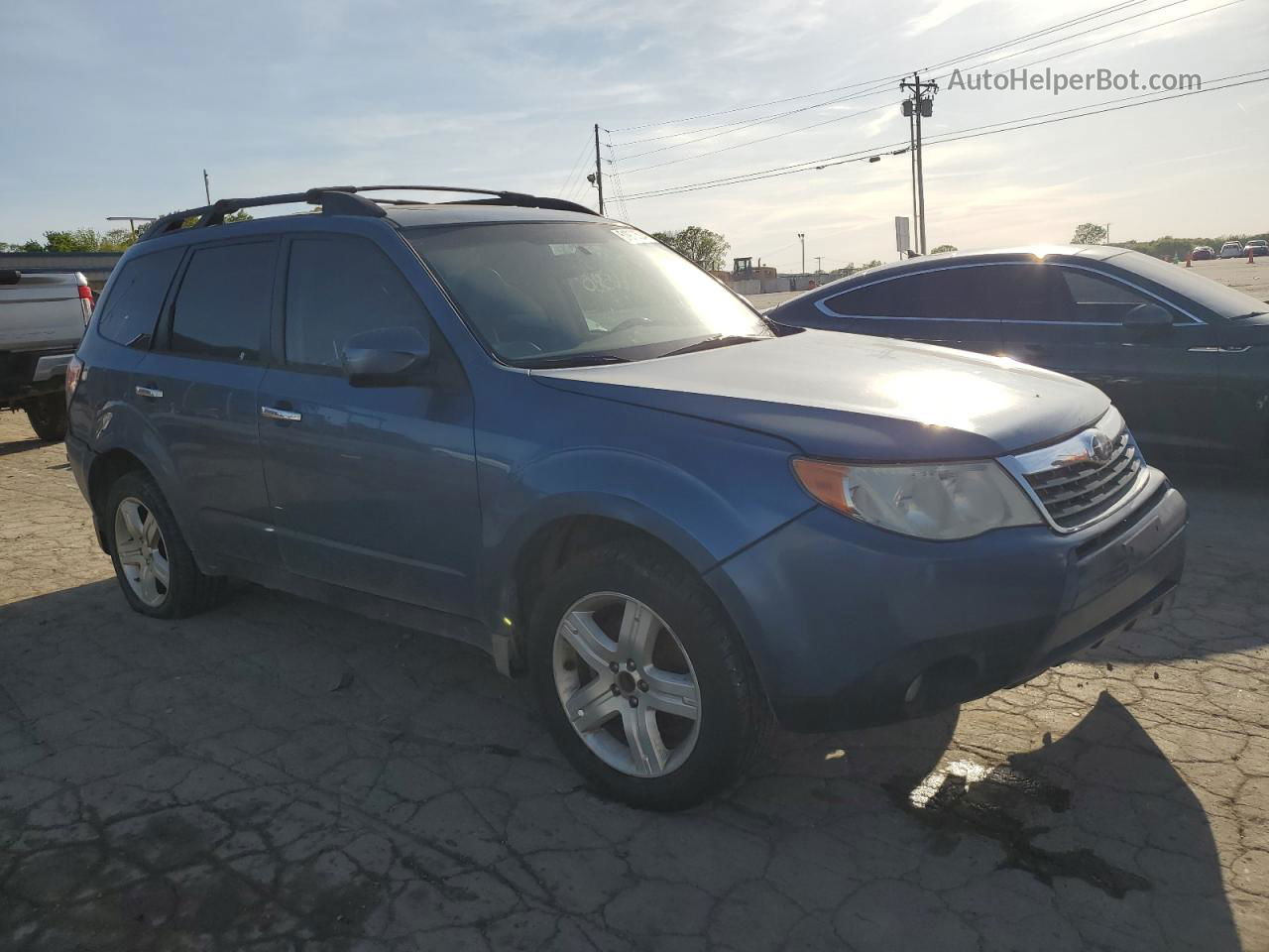 2009 Subaru Forester 2.5x Limited Blue vin: JF2SH64649H732327