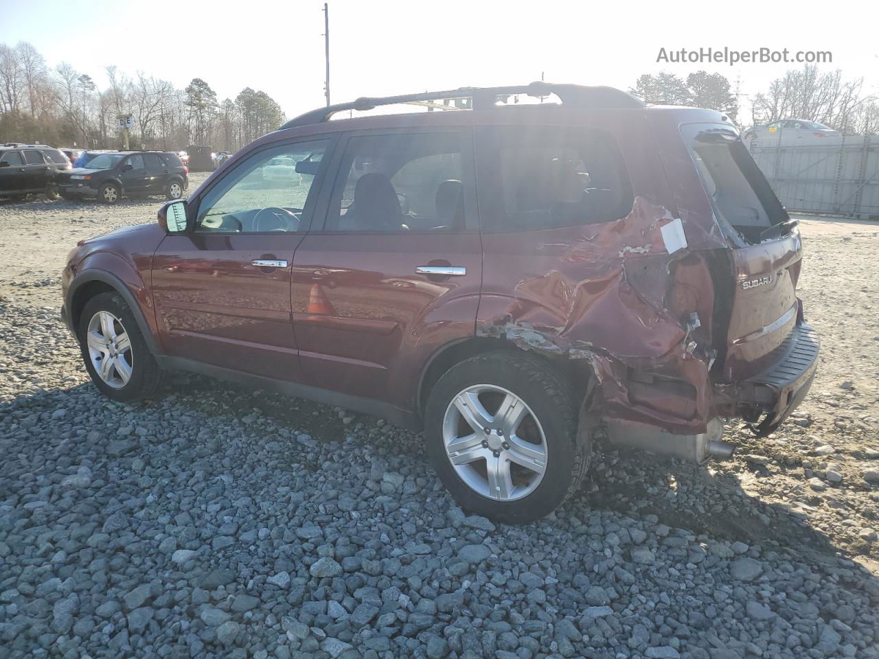 2009 Subaru Forester 2.5x Limited Burgundy vin: JF2SH64649H740167