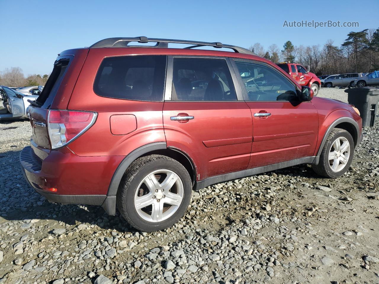 2009 Subaru Forester 2.5x Limited Бордовый vin: JF2SH64649H740167