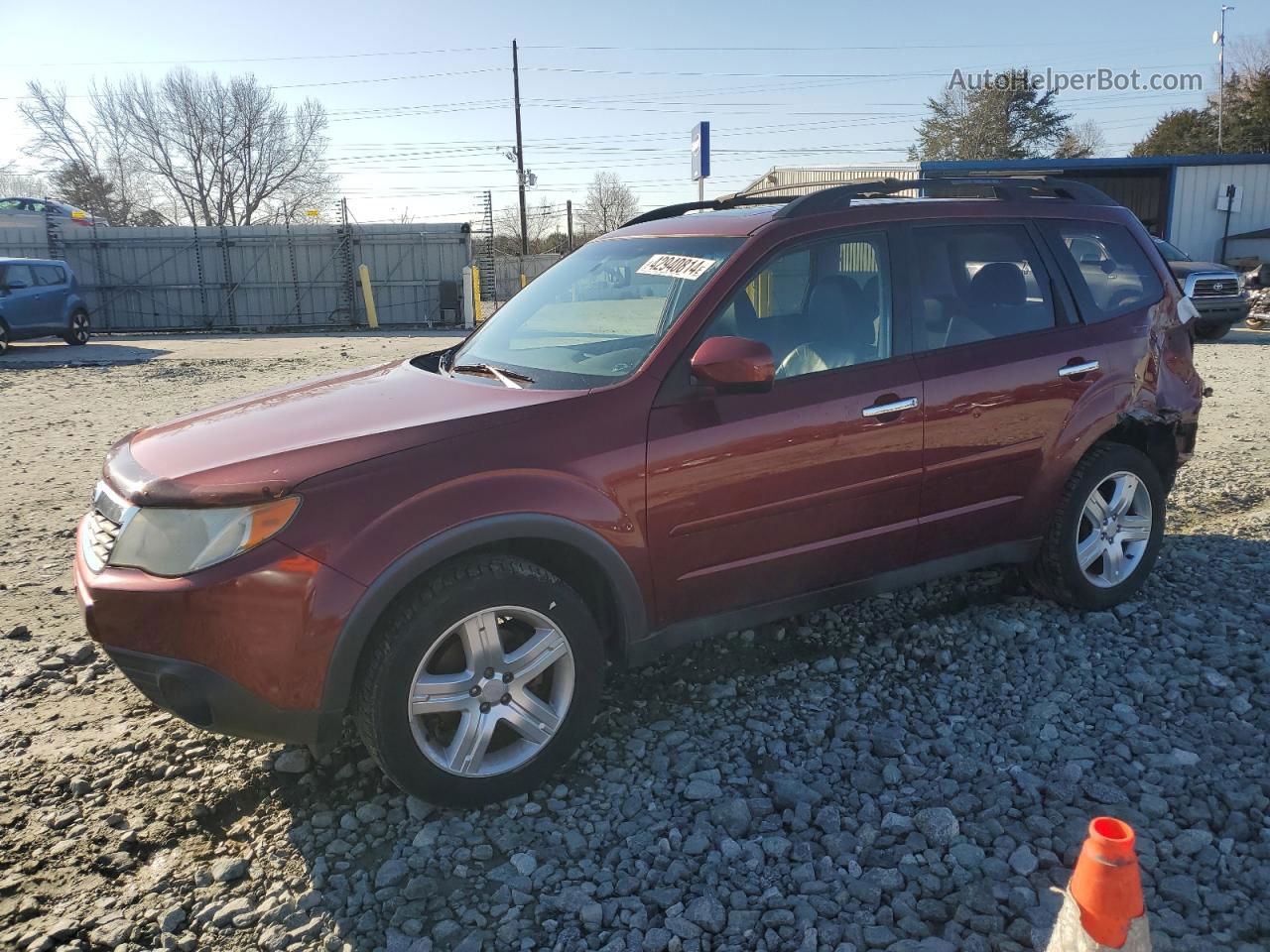 2009 Subaru Forester 2.5x Limited Бордовый vin: JF2SH64649H740167