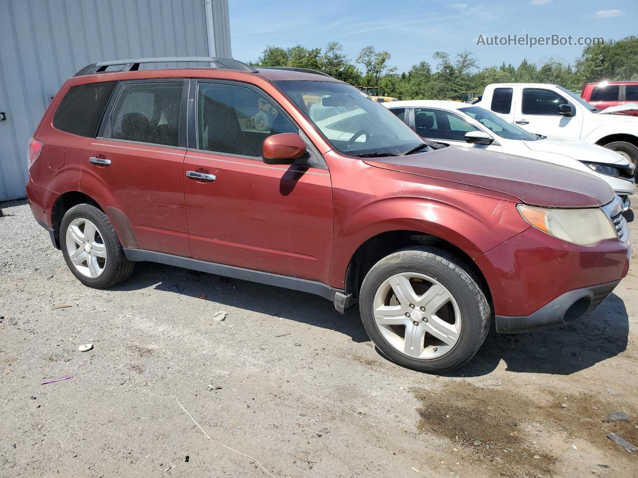 2009 Subaru Forester 2.5x Limited Maroon vin: JF2SH64649H749726