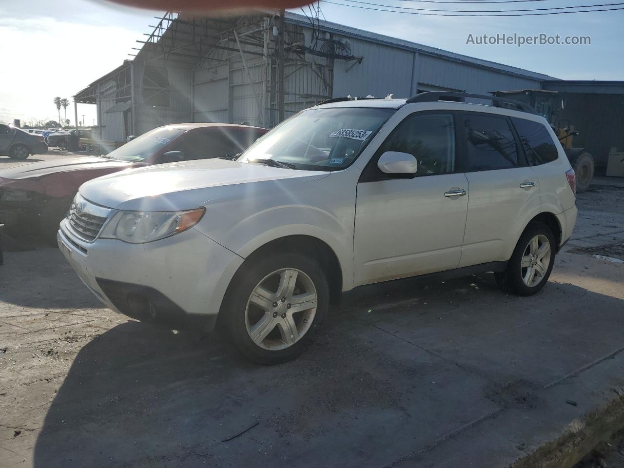 2009 Subaru Forester 2.5x Limited White vin: JF2SH64649H775016